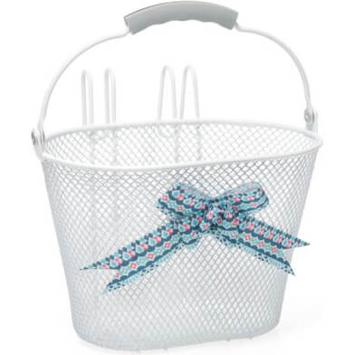 New Looxs fietsmandje Asti arabella 8L wit 26x17x17,5cm
